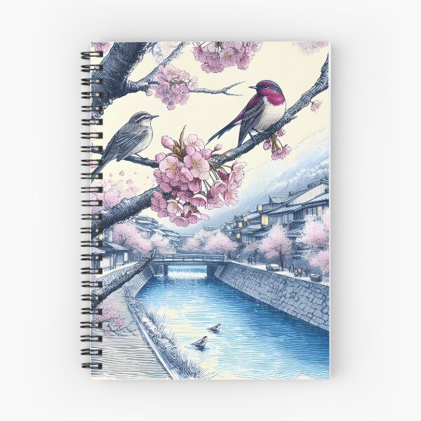Item preview, Sakura Nightingales' River Bliss designed and sold by inkNext.