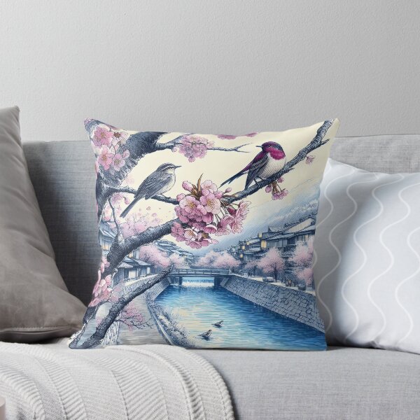 Item preview, Sakura Nightingales' River Bliss designed and sold by inkNext.