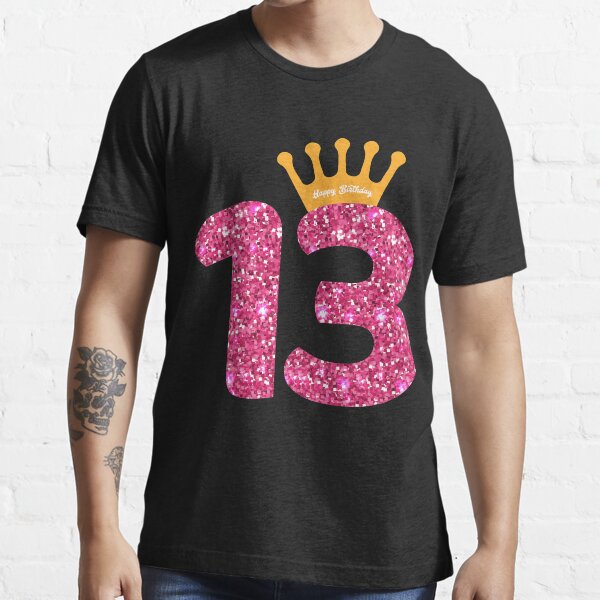 13th Queens Crow Happy Birthday for Girls Essential T-Shirt