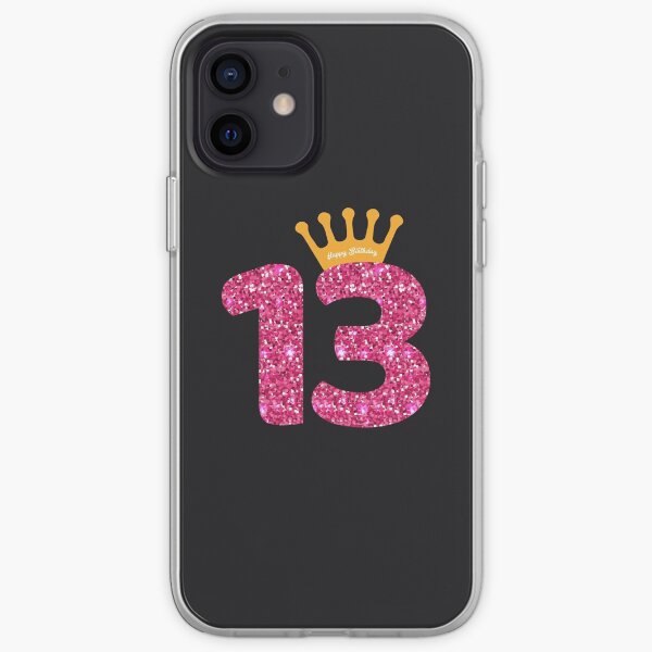 13th Queens Crow Happy Birthday for Girls iPhone Soft Case