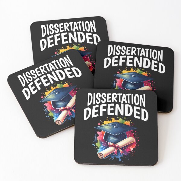 Item preview, Dissertation Defended | PhD Graduation Gift | Doctorate Graduation Gift | PhD Thesis Defense | PhD Completion | PhD Graduation Day | Dissertation Defense designed and sold by jadedscientist.