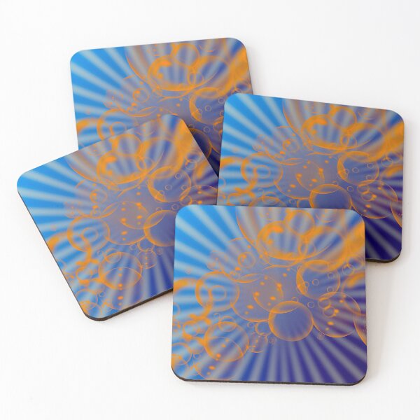 Item preview, Bubbles on a blue background designed and sold by manoloshoping.