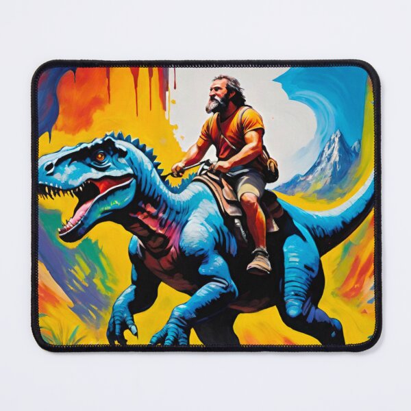 Item preview, Jurassic Era Human Riding a Dinosaur – Primal Power designed and sold by GrizzlyCollective.
