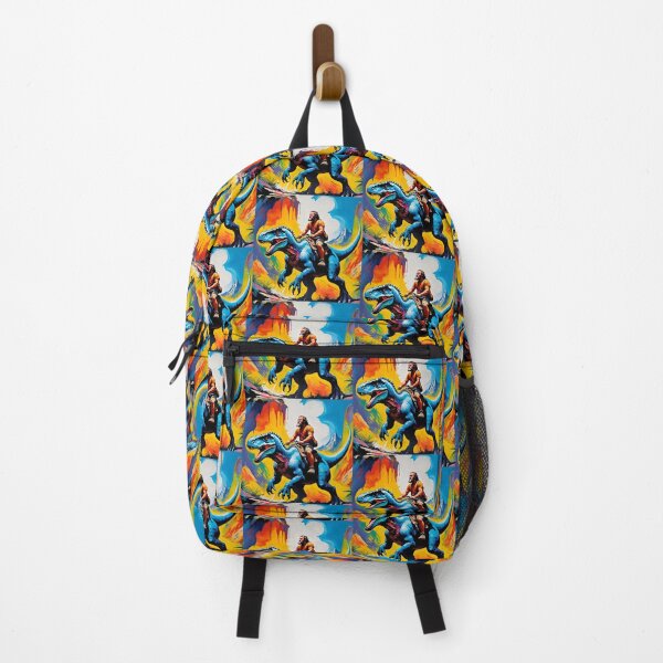 Item preview, Jurassic Era Human Riding a Dinosaur – Primal Power designed and sold by GrizzlyCollective.