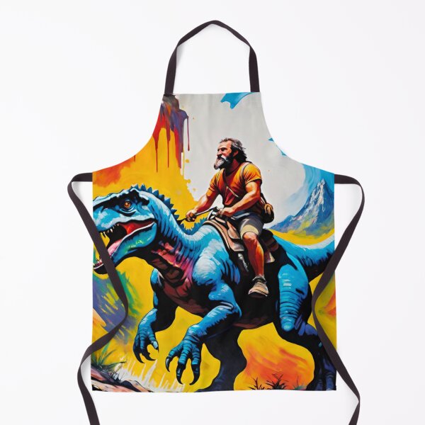 Item preview, Jurassic Era Human Riding a Dinosaur – Primal Power designed and sold by GrizzlyCollective.