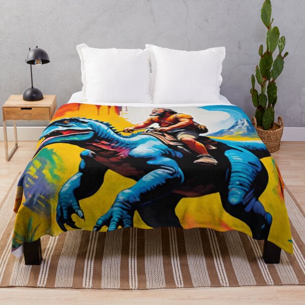 Item preview, Jurassic Era Human Riding a Dinosaur – Primal Power designed and sold by GrizzlyCollective.