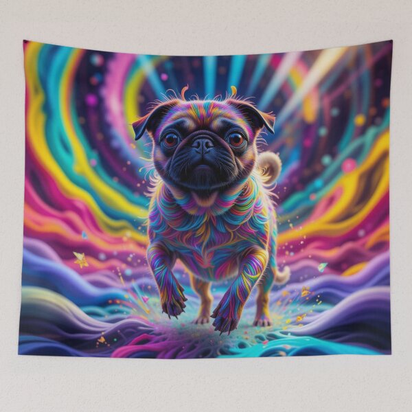 Item preview, The Colorful Pug designed and sold by cfbennettmedia.