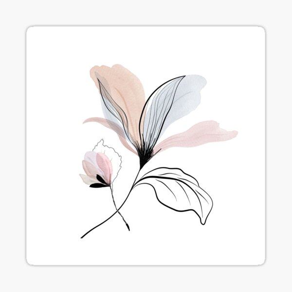 Item preview, Watercolour Elegant Flower Throw Pillow designed and sold by DigitalArtCanvas .