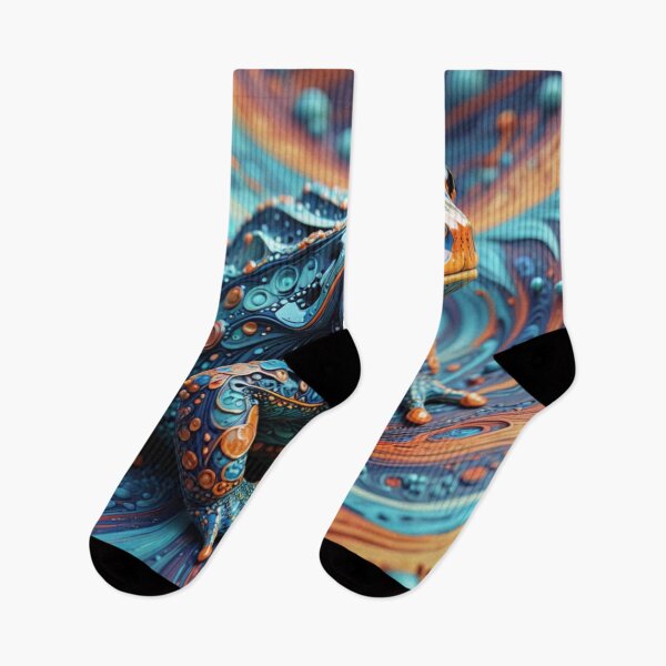 Item preview, Psychedelic Swirl Frog designed and sold by Harmonic_Layers.