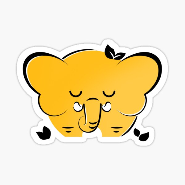 Vista previa del artículo con la obra «Elefante Sereno», diseñado y vendido por TallindaRed.