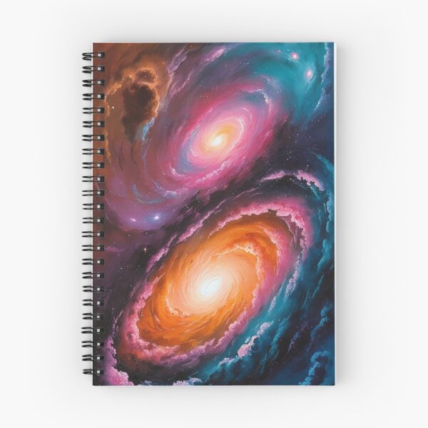 Artikelvorschau, Galaxy Swirl Handyhülle – Kosmisches Weltraumdesign mit zwei Galaxien entworfen und verkauft von HeffDesigns.