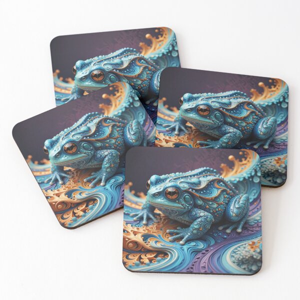 Item preview, Vibrant Surreal Frog Fantasy designed and sold by Harmonic_Layers.