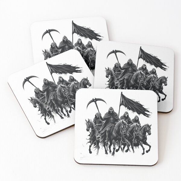 Item preview, The Four Horsemen – Apocalyptic Dark Fantasy Art designed and sold by akhdesigns7.