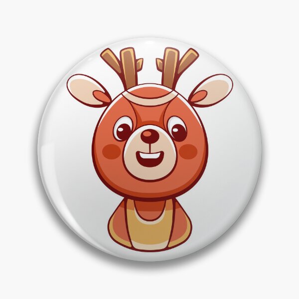 Item preview, Cute good-natured deer in cartoon style designed and sold by xiukab.