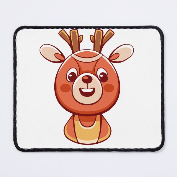 Item preview, Cute good-natured deer in cartoon style designed and sold by xiukab.