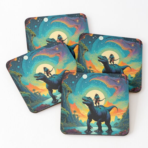 Item preview, Caveman Conqueror – Riding the King of Dinosaurs designed and sold by GrizzlyCollective.