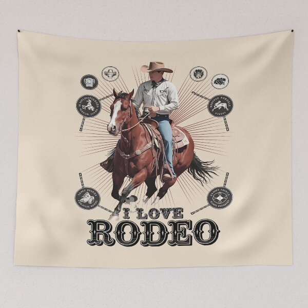 Item preview, I love rodeo - Rodeo is my sport - The original rodeo - The rodeo effect - I love rodeo - Rodeo makes me happy - Rodeo for your life designed and sold by JansenGS.