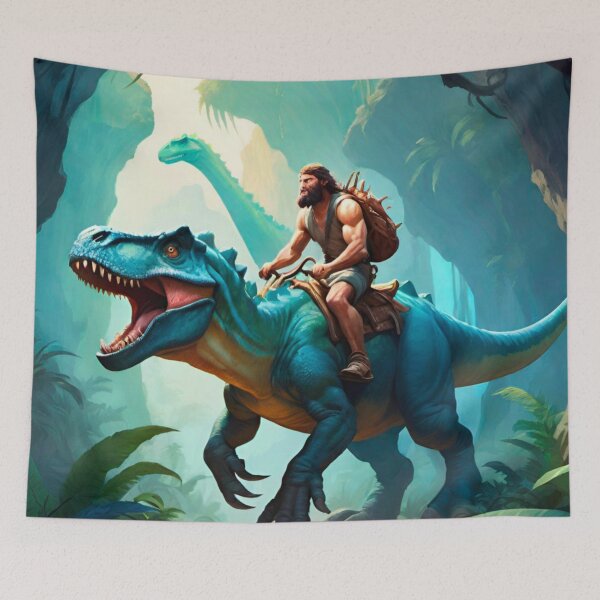 Item preview, Prehistoric Warrior – The Dinosaur Rider designed and sold by GrizzlyCollective.