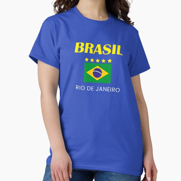 Item preview, Blue Brazil T-Shirt designed and sold by garshia.