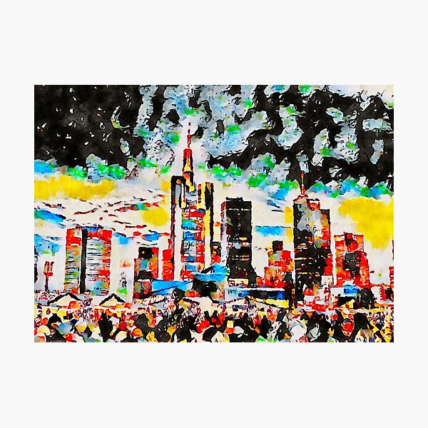 Item preview, Frankfurt skyline designed and sold by BildartEN.