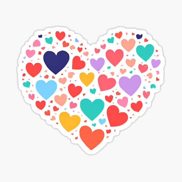 Hearts for a heart Sticker
