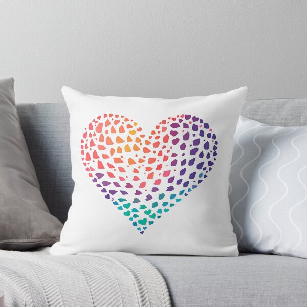 Artikelvorschau, Herzform, Regenbogenfarben entworfen und verkauft von VacationShop.