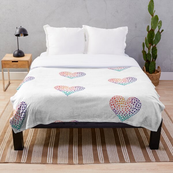 Aperçu de l'œuvre Couleurs de l'arc-en-ciel en forme de cœur créée et vendue par VacationShop.