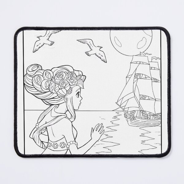 Item preview, Mermaid #10 Coloring Page Pattern  designed and sold by DavidColoring.