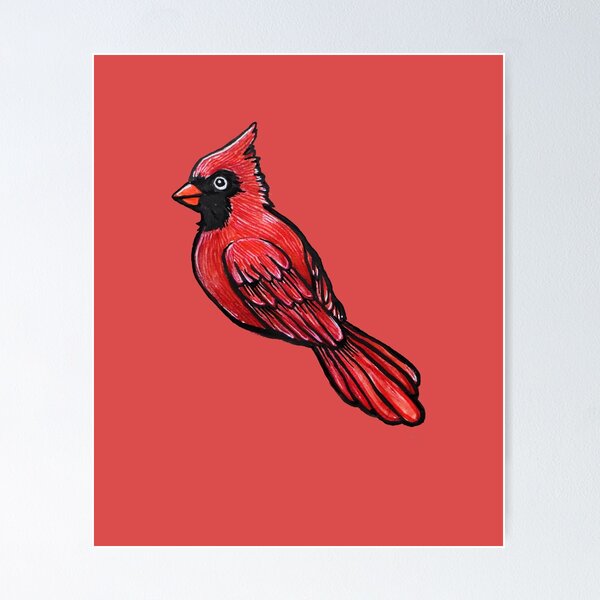 Item preview, Red Cardinal Bird designed and sold by FrictionMaxxing.