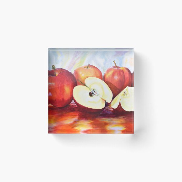 Item preview, RED APPLES PAINTING - Apples colorful wall art print designed and sold by Danicus666.