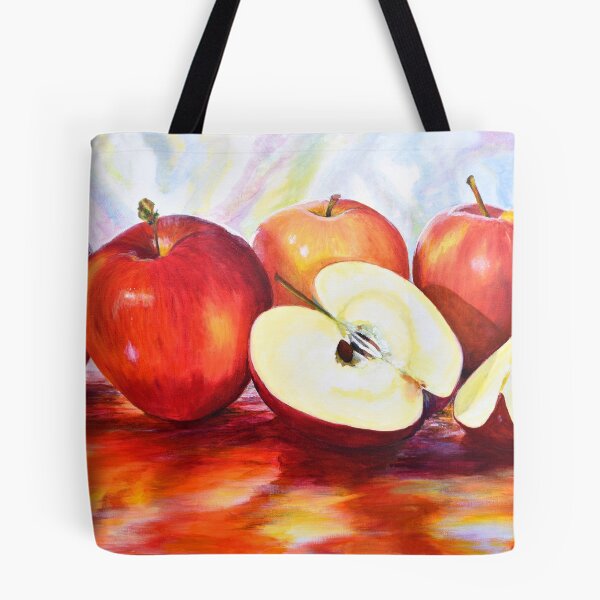 Item preview, RED APPLES PAINTING - Apples colorful wall art print designed and sold by Danicus666.