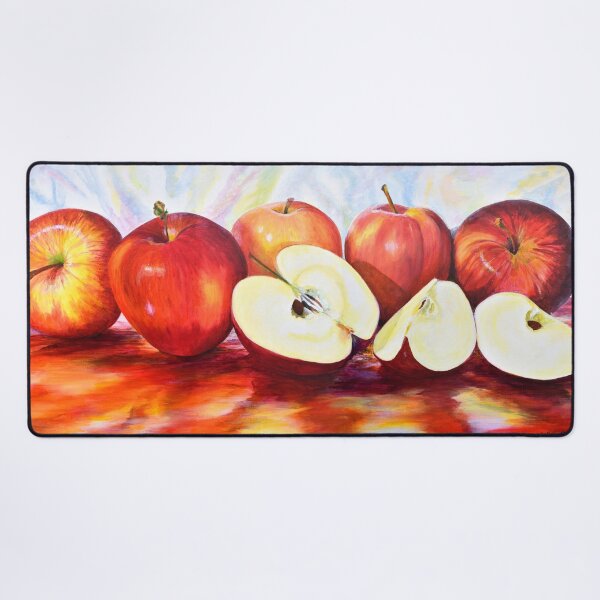 Item preview, RED APPLES PAINTING - Apples colorful wall art print designed and sold by Danicus666.