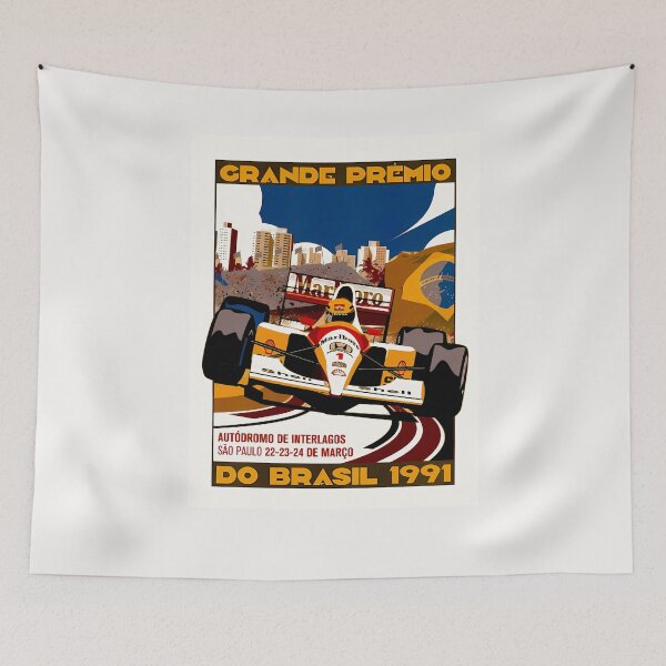 Item preview, Blast from the past art Grand Prix Brasil 1991 Interlagos designed and sold by Helios Be. Lavsh.