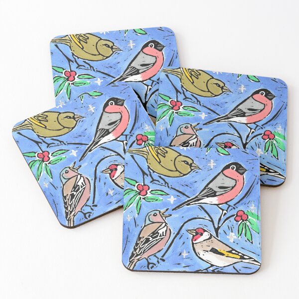 Item preview, A quartet of finches designed and sold by tartancow.