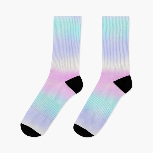 Item preview, Rainbow colorful ombre color blend bleed pink violet blue purple and white designed and sold by PrettywithColor.