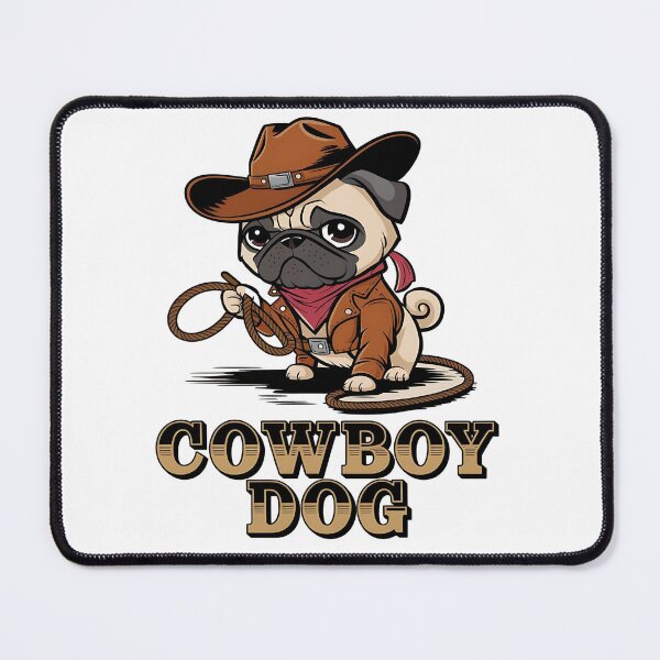 Item preview, Cowboy dog - Get the cowboy dog out - Think cowboy dog - Free cowboy dog - Run for the cowboy dog - Funky cowboy dog designed and sold by JansenGS.