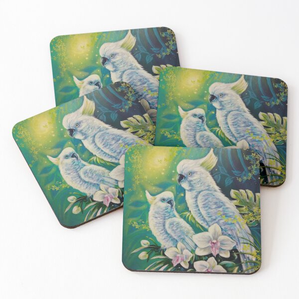 Item preview, Cockatoos in the moonlight designed and sold by Naturzauber.