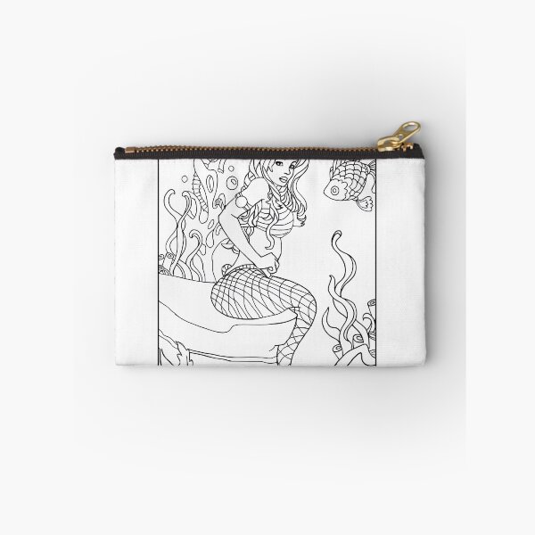 Item preview, Mermaid #14 Coloring Page Pattern  designed and sold by DavidColoring.