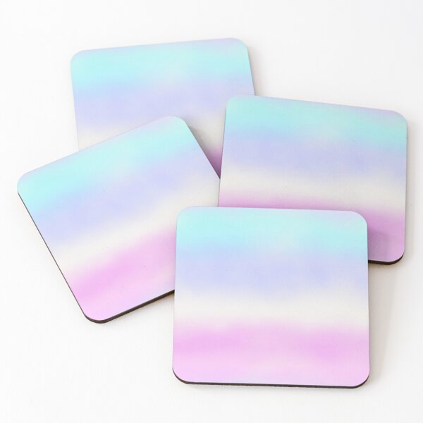 Item preview, Rainbow colorful ombre color blend bleed pink violet blue purple and white designed and sold by PrettywithColor.