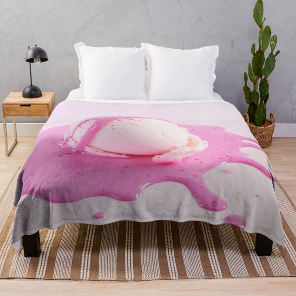 Item preview, Melting ice cream on a pink surface designed and sold by anytka.