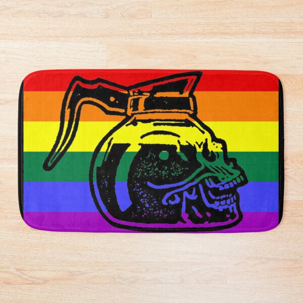 Item preview, Skull Coffee Pot with Pride Flag designed and sold by WigOutlet.