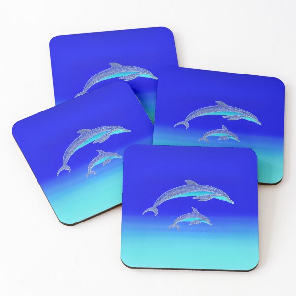 Item preview, Dolphin Family Drawing designed and sold by MagicalOceanArt.