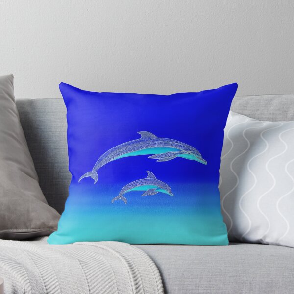 Item preview, Dolphin Family Drawing designed and sold by MagicalOceanArt.