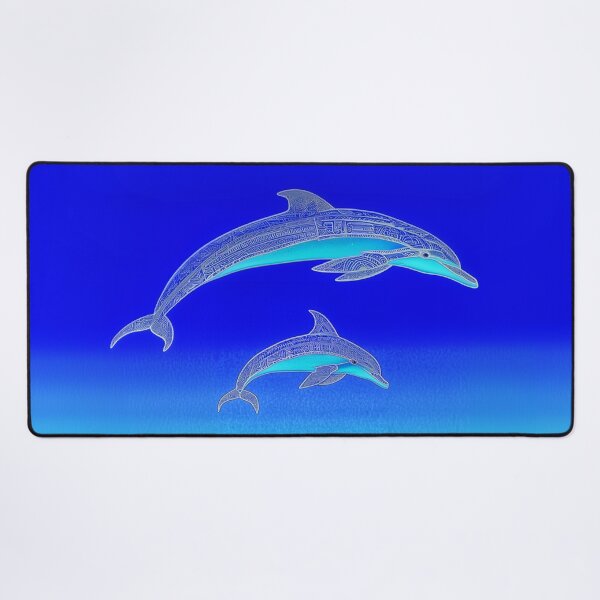 Item preview, Dolphin Family Drawing designed and sold by MagicalOceanArt.