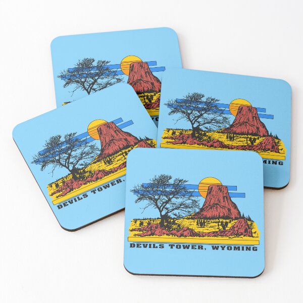 Item preview, Retro 70s/80s Style Devils Tower Wyoming Tourist Souvenir designed and sold by acquiesce13.