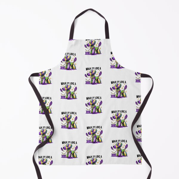 Item preview, "Walk It Like a Dog" Mardi Gras Glitter Design – Retro Louisiana Brushstroke Style designed and sold by Colorful-Garden.