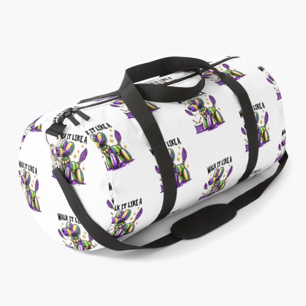 Item preview,  "Walk It Like a Dog" Mardi Gras Glitter Design – Retro Louisiana Brushstroke Style designed and sold by Colorful-Garden.