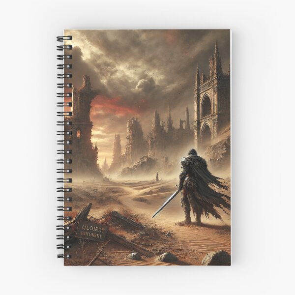 Item preview, Warrior travels through desert ruins designed and sold by Purpleflex.