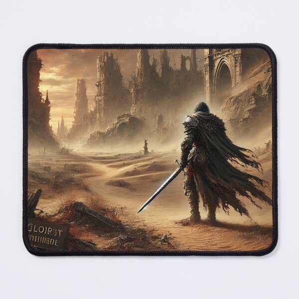 Item preview, Warrior travels through desert ruins designed and sold by Purpleflex.