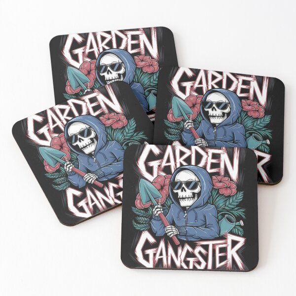 Item preview, Garden Gangster Gothic Skeleton Gardener Art designed and sold by ZingZest.